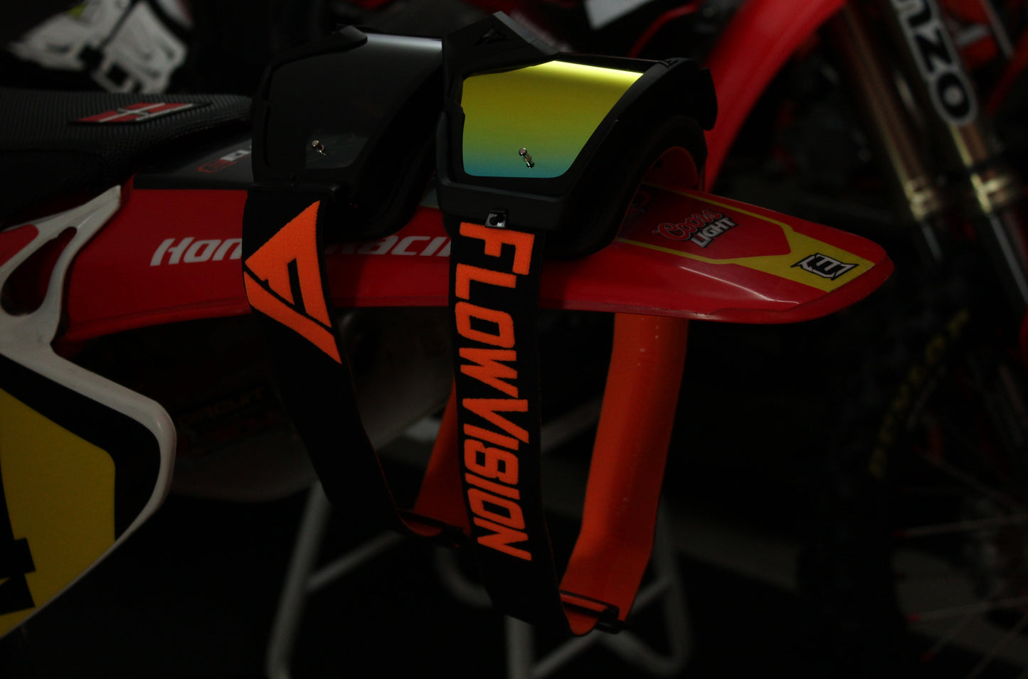 Flow Vision Youth Section™ Motocross Goggle: Black/Orange