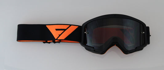 Flow Vision Youth Section™ Motocross Goggle: Black/Orange
